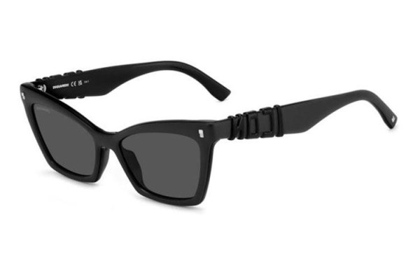 Napszemüvegek Dsquared2 ICON0026/S 003/IR Cat Eye Fekete