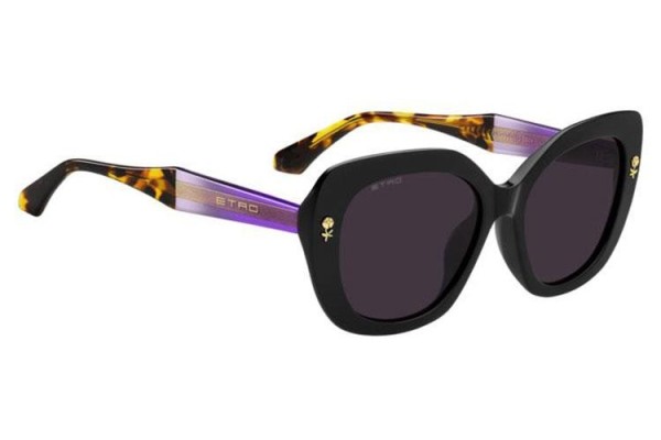 Napszemüvegek Etro ETRO0091/F/S 807/UR Cat Eye Fekete