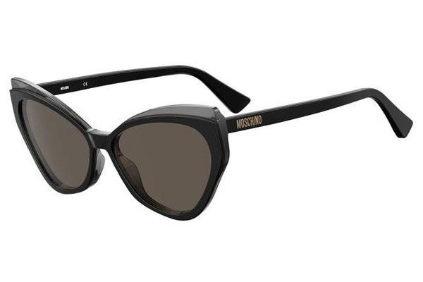 Napszemüvegek Moschino MOS081/S 08A/IR Cat Eye Fekete