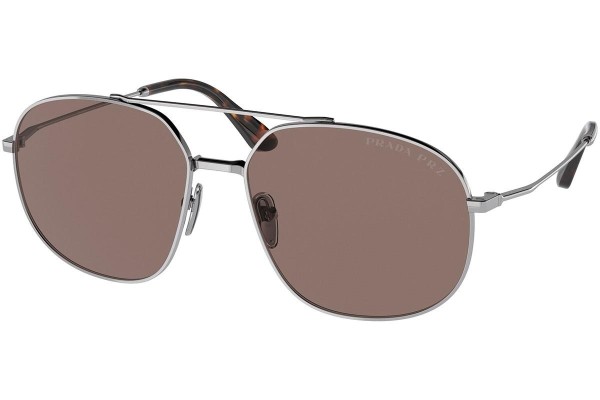 Napszemüvegek Prada PR51YS 5AV05C Polarized Pilota Ezüst