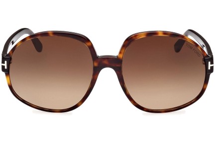 Napszemüvegek Tom Ford FT0991 52F Kerek Havana