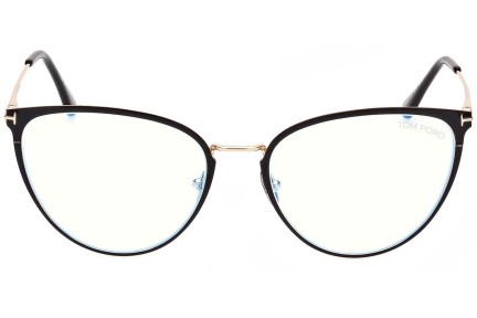 szemüvegeinket Tom Ford FT5840-B 001 Cat Eye Fekete