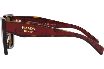 Napszemüvegek Prada PR15WS 2AU5Y1 Polarized Szogletes Havana