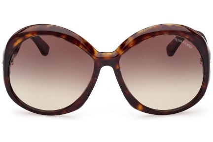 Napszemüvegek Tom Ford FT1010 52B Kerek Havana