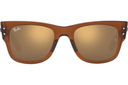 Napszemüvegek Ray-Ban Mega Wayfarer RB0840S 663693 Szogletes Barna