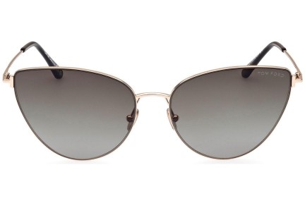 Napszemüvegek Tom Ford FT1005 28B Cat Eye Arany