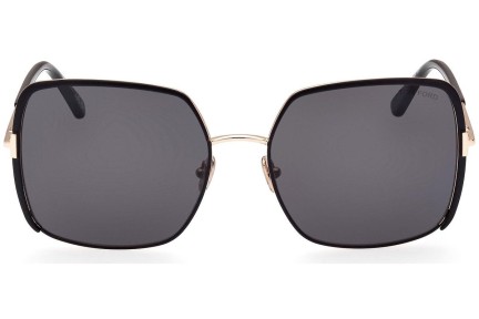 Napszemüvegek Tom Ford FT1006 02A Cat Eye Fekete