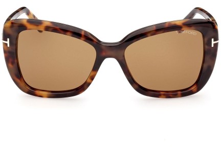 Napszemüvegek Tom Ford FT1008 55J Cat Eye Havana