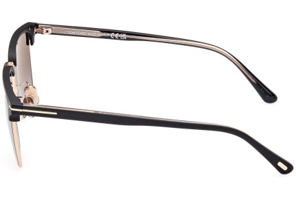 Napszemüvegek Tom Ford FT0997-H 02D Polarized Browline Fekete