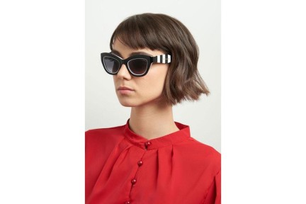 Napszemüvegek Carolina Herrera HER0086/S 80S/9O Cat Eye Fekete