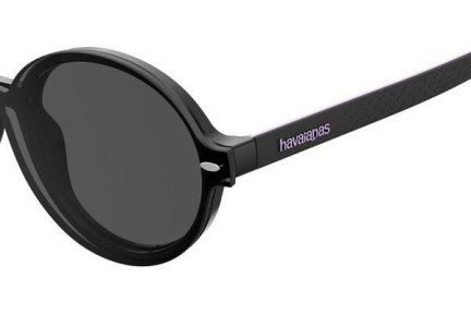 szemüvegeinket Havaianas FLORIPA/CS 1X2/IR Kerek Fekete