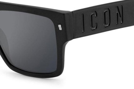 Napszemüvegek Dsquared2 ICON0003/S 003/T4 Flat Top Fekete