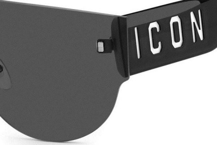 Napszemüvegek Dsquared2 ICON0002/S 80S/IR Single Lens | Shield Fekete