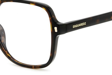 szemüvegeinket Dsquared2 D20081 086 Szogletes Havana