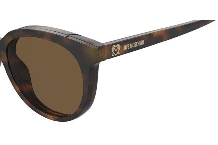 szemüvegeinket Love Moschino MOL058/CS 05L/70 Kerek Havana