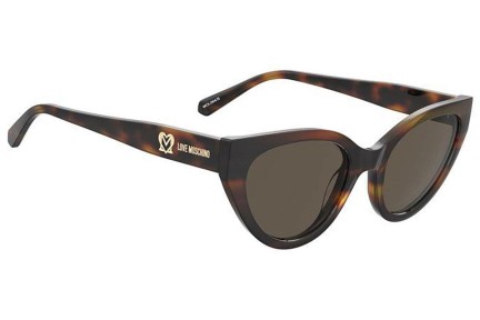 Napszemüvegek Love Moschino MOL064/S 05L/70 Cat Eye Havana