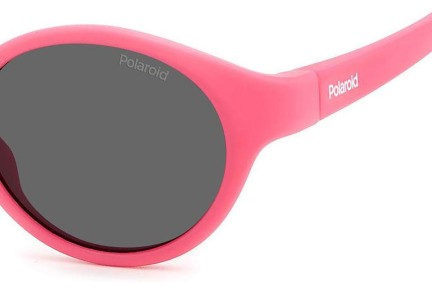 Napszemüvegek Polaroid Junior PLDK007/S MU1/M9 Polarized Ovális Rózsaszín