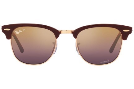 Napszemüvegek Ray-Ban Clubmaster Chromance Collection RB3016 1365G9 Polarized Browline Vörös