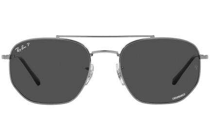 Napszemüvegek Ray-Ban RB3707 004/K8 Polarized Pilota Ezüst