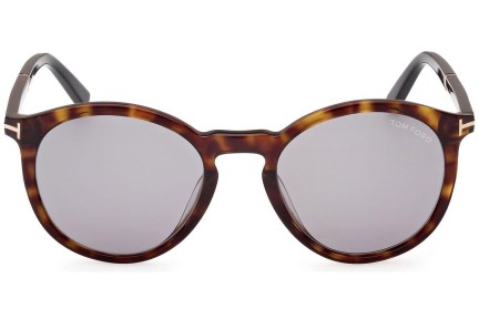 Napszemüvegek Tom Ford FT1021 52A Kerek Havana