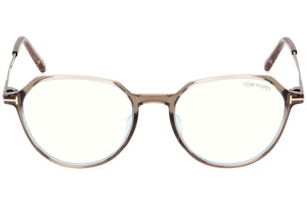 szemüvegeinket Tom Ford FT5875-B 045 Kerek Barna