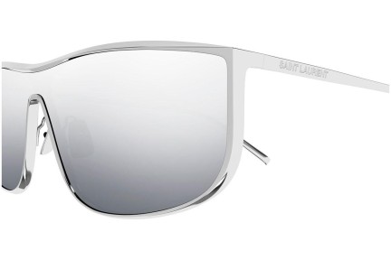 Napszemüvegek Saint Laurent SL605LUNA 003 Single Lens | Shield Ezüst