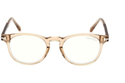 szemüvegeinket Tom Ford FT5891-B 047 Kerek Barna