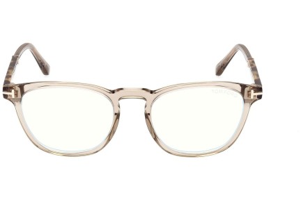 szemüvegeinket Tom Ford FT5890-B 057 Kerek Bézs