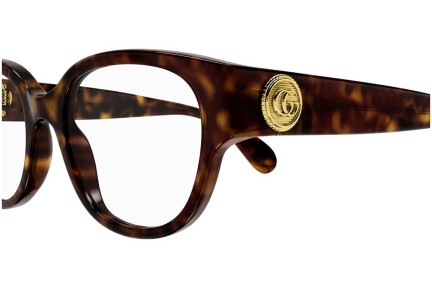 szemüvegeinket Gucci GG1411O 005 Ovális Havana