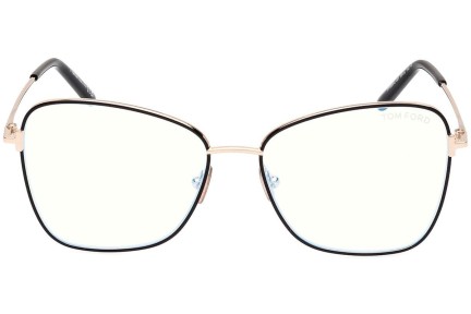 szemüvegeinket Tom Ford FT5906-B 001 Cat Eye Fekete