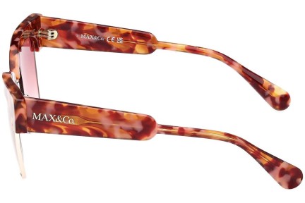 Napszemüvegek Max&Co. MO0092 55T Cat Eye Havana