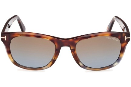 Napszemüvegek Tom Ford Kendel FT1076 56B Szogletes Havana