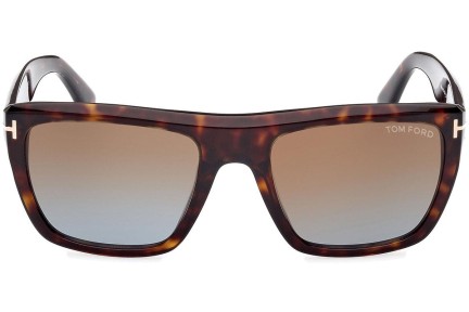 Napszemüvegek Tom Ford Alberto FT1077 52F Szogletes Havana