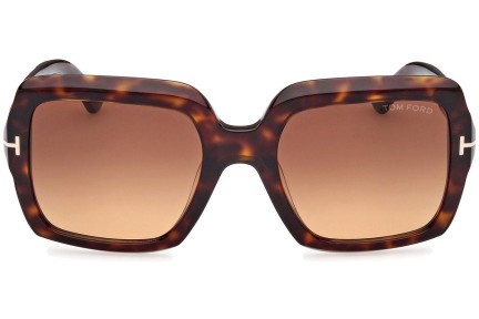 Napszemüvegek Tom Ford Kaya FT1082 52F Szogletes Havana