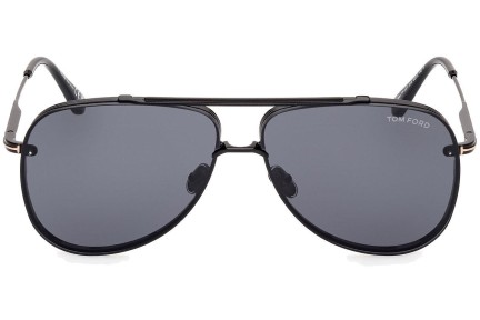 Napszemüvegek Tom Ford Leon FT1071 01A Pilota Fekete