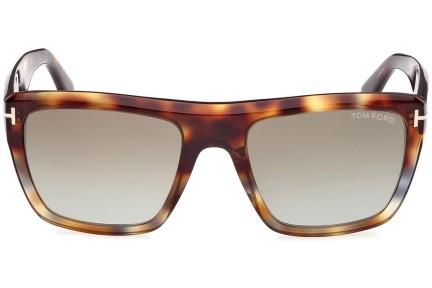 Napszemüvegek Tom Ford Alberto FT1077 55G Szogletes Havana