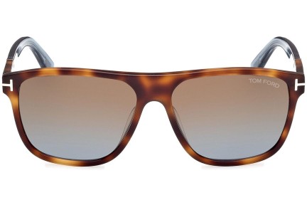 Napszemüvegek Tom Ford Frances FT1081 53F Szogletes Havana