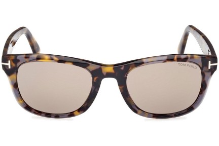 Napszemüvegek Tom Ford Kendel FT1076 55L Szogletes Havana