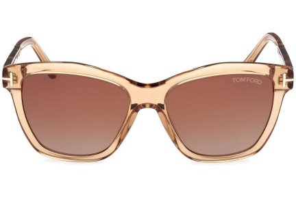 Napszemüvegek Tom Ford Lucia FT1087 45F Szogletes Barna