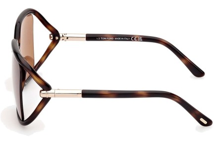 Napszemüvegek Tom Ford Solange-02 FT1089 52E Szogletes Havana