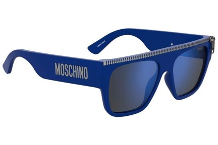 Napszemüvegek Moschino MOS165/S PJP/XT Flat Top Kék