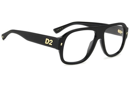 szemüvegeinket Dsquared2 D20125 807 Flat Top Fekete