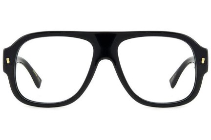 szemüvegeinket Dsquared2 D20125 807 Flat Top Fekete