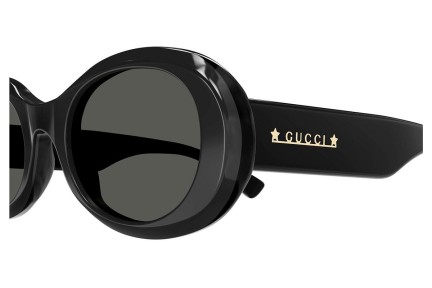 Napszemüvegek Gucci GG1587S 001 Kerek Fekete