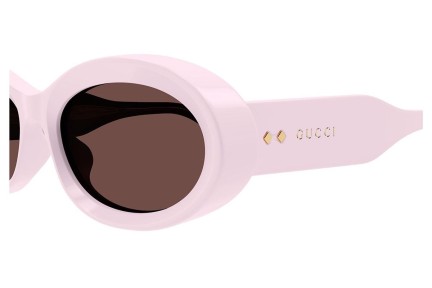 Napszemüvegek Gucci GG1527S 003 Kerek Rózsaszín