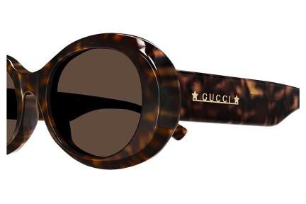 Napszemüvegek Gucci GG1587S 002 Kerek Havana