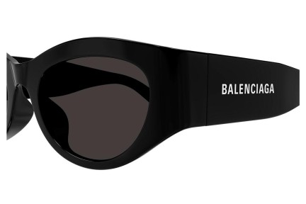 Napszemüvegek Balenciaga BB0330SK 001 Kerek Fekete