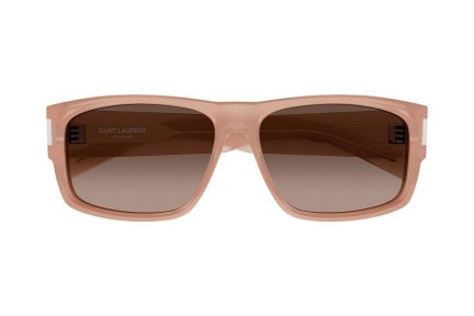 Napszemüvegek Saint Laurent SL689 006 Szogletes Narancssárga