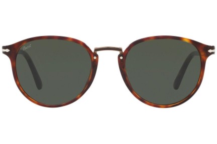 Napszemüvegek Persol Typewriter Edition PO3210S 24/31 Kerek Havana