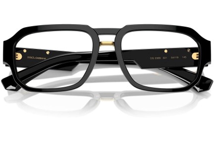 szemüvegeinket Dolce & Gabbana DG3389 501 Szogletes Fekete